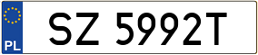 Trailer License Plate